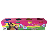 Пальчиковые краски Multiart Маша и Медведь, 4 цвета