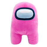 Плюшевая игрушка-фигурка YuMe Among us, супер, розовая, 40 см