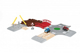 Игровой набор Brio Автодорога, мост и переезд, 14 элементов