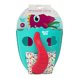Органайзер-сортер Roxy-Kids Dino для игрушек и банных принадлежностей, мятный