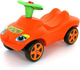 Каталка Полесье Мой любимый автомобиль, оранжевая со звуковым сигналом