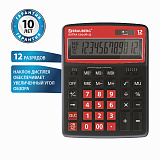 Калькулятор настольный Brauberg Extra Color-12-BKWR, 206x155 мм, 12 разрядов, двойное питание, чёрно-малиновый