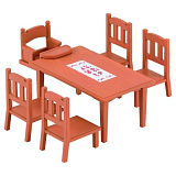 Игровой набор Sylvanian Families Обеденный стол и 5 стульев