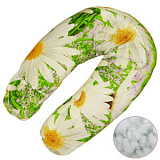 Подушка iuna Flower для беременных и кормящих, холлофайбер, 170 см