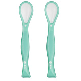 Ложечка Happy Baby Flexible Spoons для кормления, 2 шт., Mint