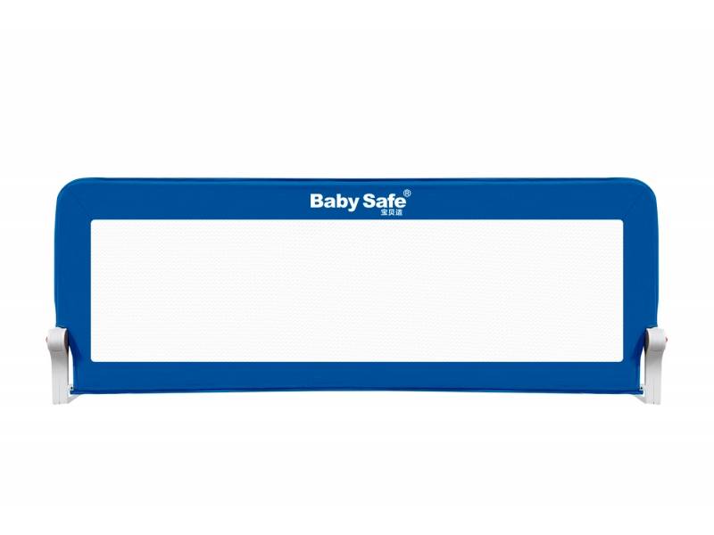Барьер Baby Safe XY-002B.SC.3 для детской кроватки 150*42 см, синий - фото