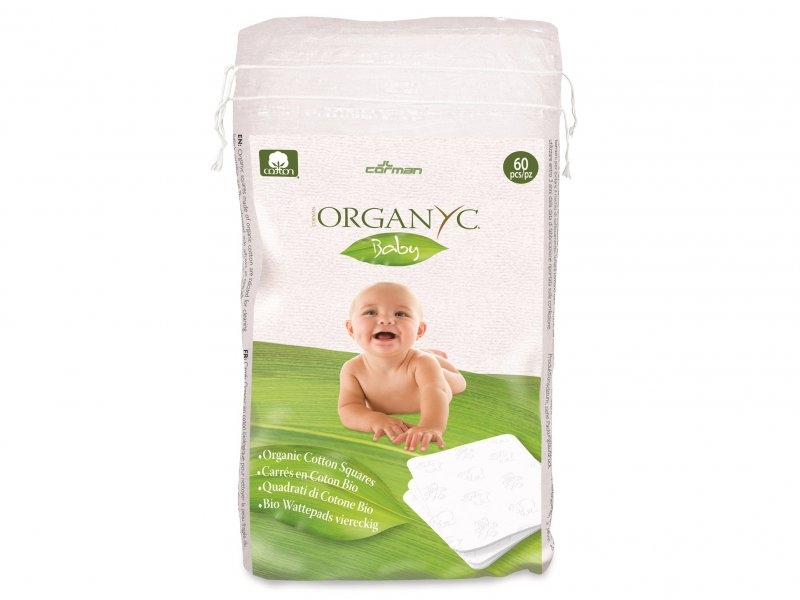 Ватные подушечки Organyc детские, из органического хлопка, 60 шт. - фото