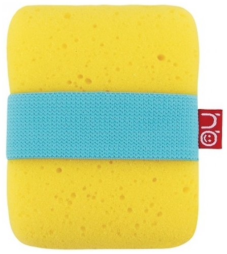 Мочалка Happy Baby Sponge+ с фиксатором, Yellow - фото
