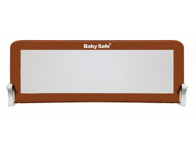 Барьер Baby Safe XY-002C.SC.4 для детской кроватки 180*42 см, коричневый - фото