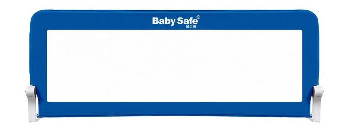 Барьер Baby Safe XY-002C1.SC.3 для детской кроватки, 180*66 см, синий - фото