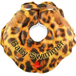 Круг Baby Swimmer Леопард, на шею, для купания, 0-24 мес. - фото