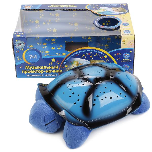 Мягкая игрушка Мульти-Пульти Черепаха-ночник, 7 колыб.. фото N2