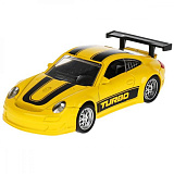 Модель машины Технопарк Спорткар, жёлтая, инерционная, свет, звук