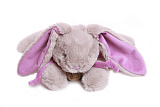 Мягкая игрушка Lapkin Кролик, 30 см, серый/фиолетовый