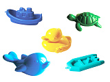 Набор для купания Совтехстром, Дельфин, черепаха, уточка, кораблик, лодочка