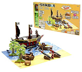 Игровой набор Zing Stikbot Пиратский корабль