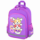 Рюкзак Пифагор School, Corgi Queen, 1 отделение, 3 кармана, 38x28х14 см, 15L