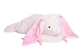 Мягкая игрушка Lapkin Кролик, 45 см, белый/розовый