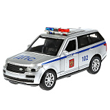 Модель машины Технопарк Range Rover Vogue Полиция, инерционная, свет, звук