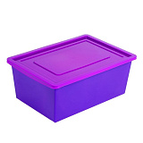 Ящик универсальный Забияка, с крышкой, 30 л, сиренево-фиолетовый
