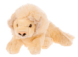 Мягкая игрушка Supertoys Лев, белый, 34 см