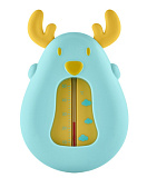 Термометр детский Roxy-Kids Deer для воды, для купания в ванночке, голубой и желтый