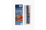 Краски Гамма Студия, масляные, худож., 10 цветов по 9 мл + 2 белых цвета, в тубах