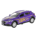 Модель машины Технопарк Infiniti QX30, фиолетовая, инерционная