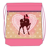 Мешок-рюкзак для обуви Belmil Little Deer, с вент. сеткой и объем. карм. на молн., 35х43 см