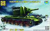 Сборная модель Моделист Тяжелый танк КВ-2 с башней МТ-1, 1/35
