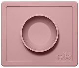 Тарелка EZPZ Happy Bowl с подставкой, 240 мл, розовый