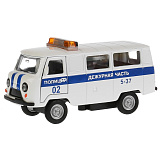 Модель машины Технопарк УАЗ 39625 Полиция, инерционная, свет, звук