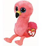 Мягкая игрушка TY Фламинго розовый Гилда, 25 см