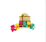 Мягкая игрушка Мульти-Пульти Мишки разноцветные, 3 вида, без чипа