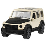 Модель машины Технопарк Внедорожник Gelandewagen, бежевый, инерционный
