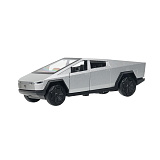 Модель машины Технопарк Tesla Cybertruck, серебристая, инерционная