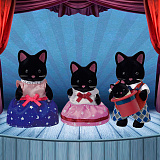 Игровой набор Sylvanian Families Семья Черных котов
