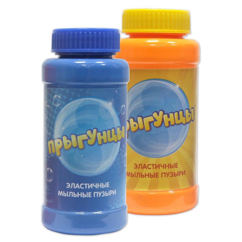 Бутылка с раствором для эластичных мыльных пузырей 1 Toy Прыгунцы,100 мл - фото