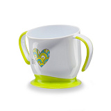 Кружка Happy Baby Cup на присоске, 250 мл, Lime