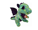 Мягкая игрушка TY Дракон Синдер, зеленый, 25 см