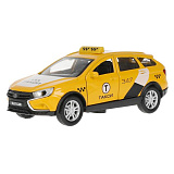 Модель машины Технопарк Lada Vesta SW Cross, Такси, инерционная