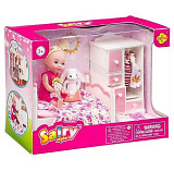 Кукла Defa Lucy, 11 см, с набором мебели Детская комната, в коробке