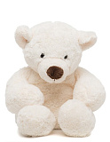 Мягкая игрушка Gulliver Медведь белый, лежачий, 23 см