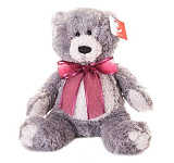 Мягкая игрушка Aurora Медведь, серый, 20 см