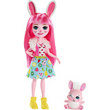 Игрушка Mattel Enchantimals Кукла Бри с питомцем Кролик