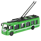 Троллейбус Технопарк Гортранс, зелёный, инерционный, 15 см