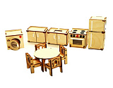 Набор сборной кукольной мебели AltairToys Кухня, в коробке
