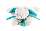 Мягкая игрушка Lapkin Кролик, 30 см, серый/бирюзовый