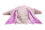 Мягкая игрушка Lapkin Кролик, 60 см, серый/фиолетовый