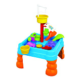 Стол для игр с песком и водой Hualian Toys Яркие приключения, с крышкой, 21 предмет